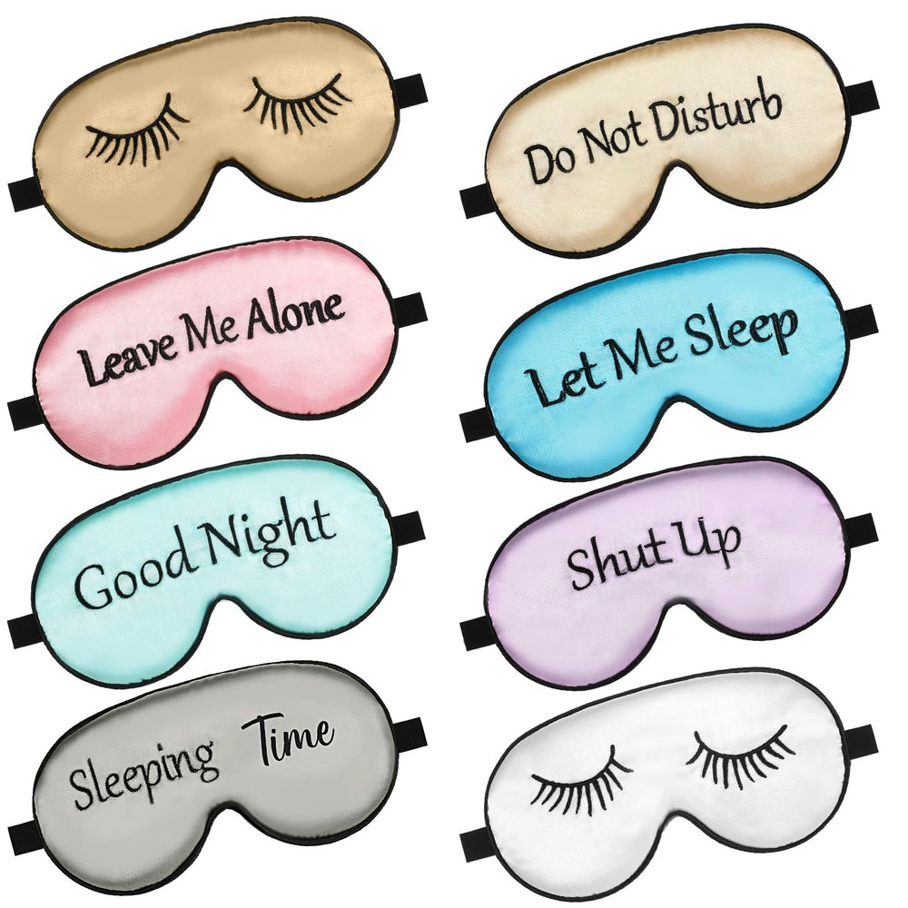 Geyoga silk sleep mask with contour fit blocks light for restful night.