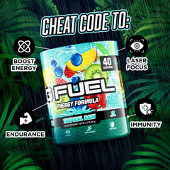 G Fuel Tropical Rain powder dissolves quickly for smooth energy