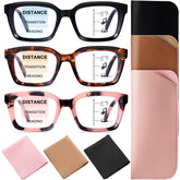 GGSTDDUP progressive multifocus glasses front view for versatile reading and screen work
