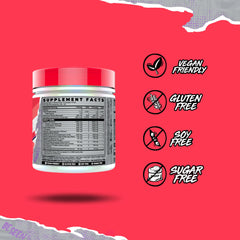 GHOST Burn transparent label showing full ingredient disclosure