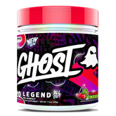 Ghost Legend All Out Cherry Limeade tub with bold label and energy-forward formula.