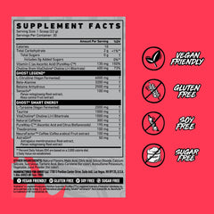 Ghost Legend ingredients list highlights L-Citrulline synergy for better pump.