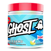 GHOST Legend Ocean Water can with vibrant label supports training energy.