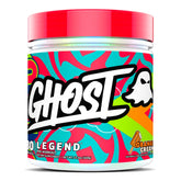 Ghost Legend pre-workout tub in Orange Cream boosts energy for training sessions.
