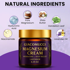 Giacomucci Crema magnesio aplicación piernas: absorción rápida para la noche.