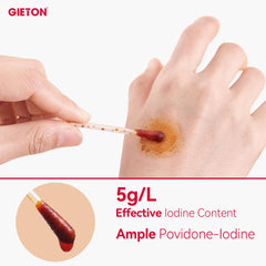 GIETON soft cotton tip offers skin-friendly cleansing.