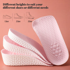 Gihunk pink 25mm insole inside a sneaker showing lift and breathability.