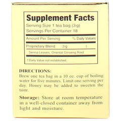 Tea bag in hot water showing infusion and aroma