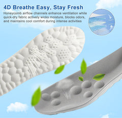 Giwytey arch-support insole promotes balanced movement and reduced fatigue.