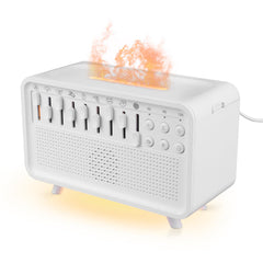 Gjmrar white noise machine with humidifier and diffuser for calmer sleep and air comfort