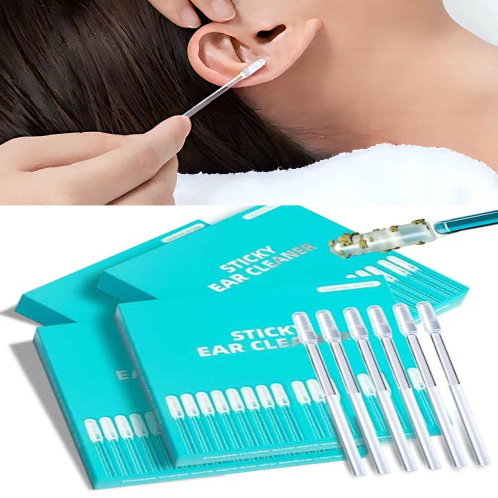 Gkwet 48-pack adhesive ear sticks pack, convenient for family use and wax removal.