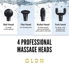 GLDN Mini Massage Gun compact, travel-friendly form for on-the-go recovery.