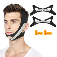 GlintStick anti-snoring chin strap with breathable design for comfortable sleep.