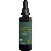 Global Healing Center Ashwagandha Drops bottle and dropper for calming support
