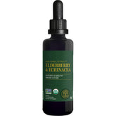 Global Healing Center elderberry-echinacea tincture bottle for immune support.