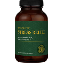 Global Healing Center Stress Relief capsules in bottle for calm support
