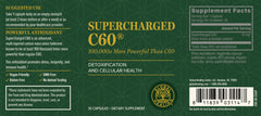 Capsules of Global Healing Center Supercharged C60 for convenient daily use.