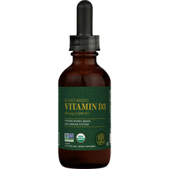 Global Healing Center Vitamin D3 5000IU liquid drops bottle for daily bone support.