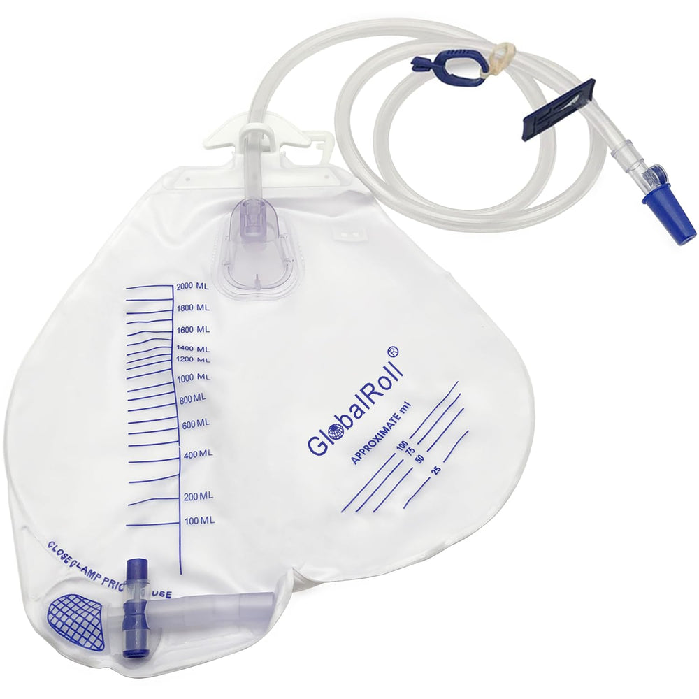 GlobalRoll bolsa drenaje urinario 2000 ml ideal para uso prolongado