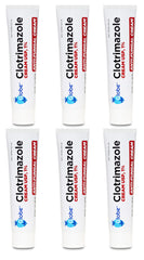 Globe clotrimazole 1% cream bottle front for itching relief.