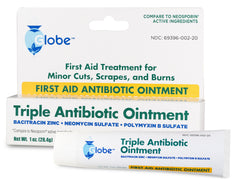 Globe Triple Antibiotic Ointment 1 Oz tube ready for minor wound care