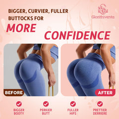 Glorithiventa Booty Gummies ingredient blend close-up highlights CurvaBoost herbs
