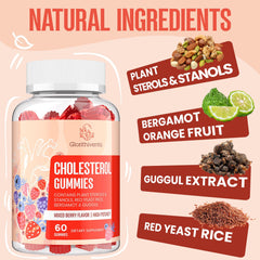 Glorithiventa red yeast rice bergamot guggul ingredients display