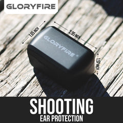 GLORYFIRE charging case provides 24-hour power and recharges earbuds.