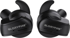 GLORYFIRE shooting ear protection in dark finish reduces range noise while preserving speech.
