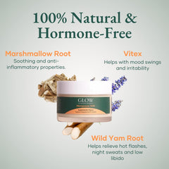 Glow Botanica Night Sweats Relief Application shows discreet topical support during rest.