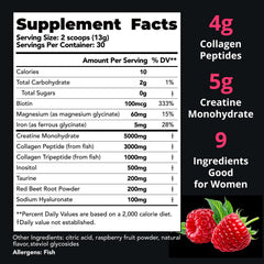 GlowEver Creatine for Women serving scoop showing easy dosing