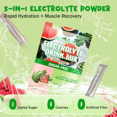 GlowRoot electrolyte sticks with 7 minerals supporting balanced hydration during workouts.