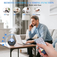 GLOXA remote control panel showing timers for convenient sessions.