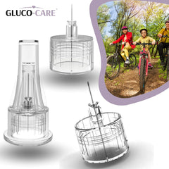 GLUCO-CARE pen tips universal fit shown for cross-pen compatibility