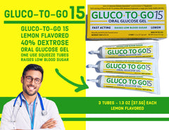 Gluco To Go lemon gel dispensing action for quick usage