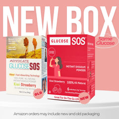 Glucose SOS portable sachets fit in pockets for easy access anywhere.