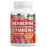 Clean Nutra Glucova capsules close-up signaling convenient daily metabolic balance.