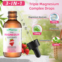 Glyxcodian dropper and bottle showing easy daily dosing for stress relief.