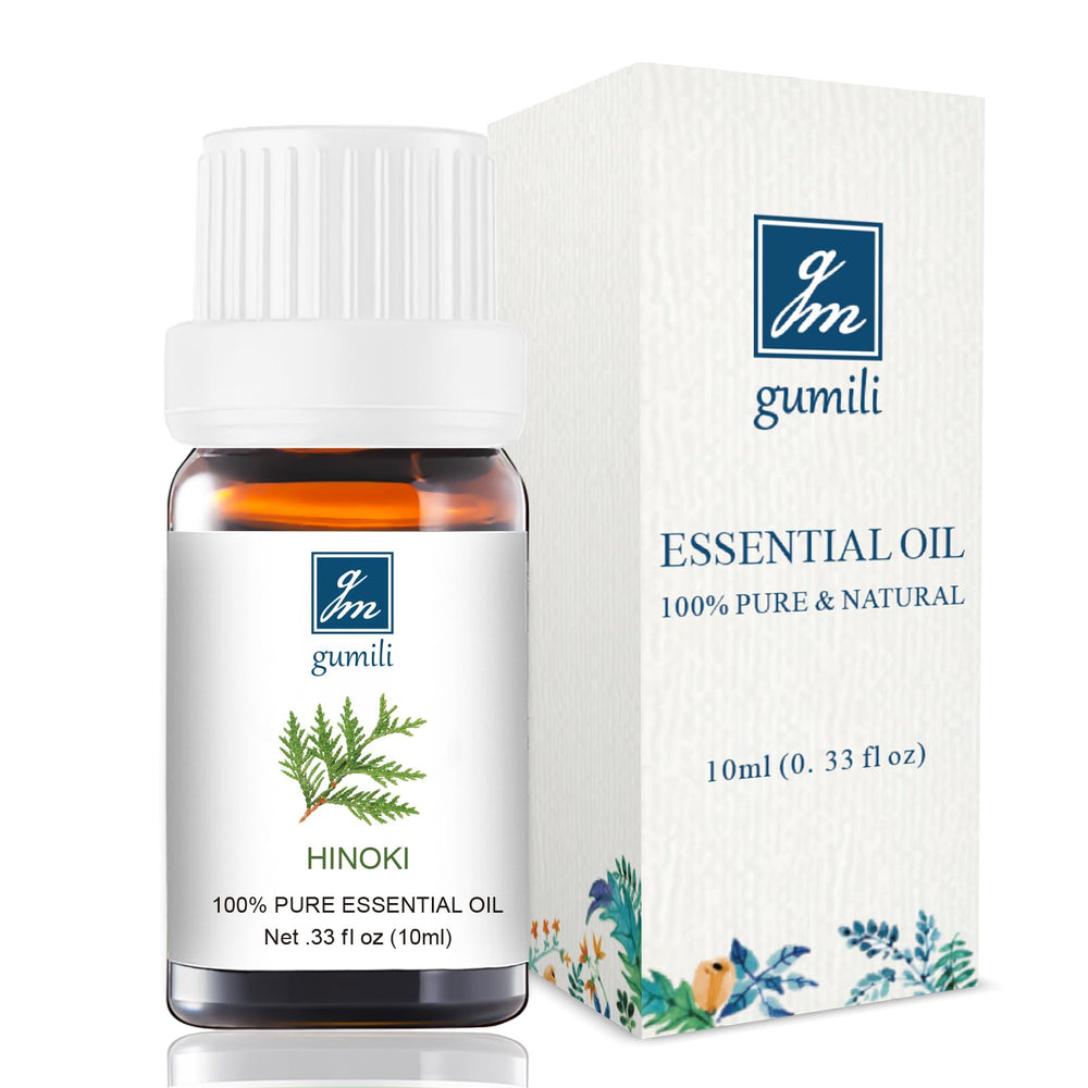 GM Gumili Hinoki oil bottle 10ml for a pure forest aroma in diffusers.