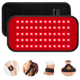 GMOWNW red light therapy belt setup showing adjustable wrap for waist and back