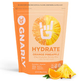 Gnarly Hydrate Orange Pineapple powder ready to mix for on-the-go hydration