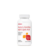 GNC Acetyl-L-Carnitine Alpha-Lipoic Acid bottle front supports mood balance potential.