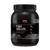 GNC AMP Pure Isolate bottle showcases chocolate frosting flavor for quick recovery