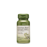 GNC Herbal Plus Valerian Root Extract bottle close-up for restful nights