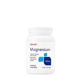 GNC Magnesium 500mg bottle front showing clean labeling for easy dosing.