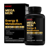 GNC Mega Men Energy bottle front view, daily energy support