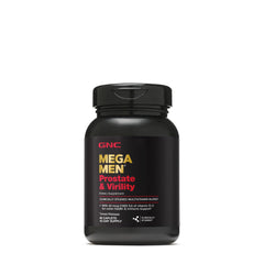GNC Mega Men Prostate and Virility bottle caplets for daily immune and prostate support.