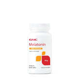 GNC Melatonin 3 mg bottle front view signals a simple nightly routine.
