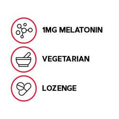 GNC Melatonin lozenges in use during evening routine for rest