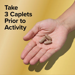 GNC Men's Maca Man cap image emphasizes easy-to-swallow capsules.